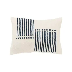 Pillows>Kirklands Home Blue Offset Colorblock Stripe Throw Pillow
