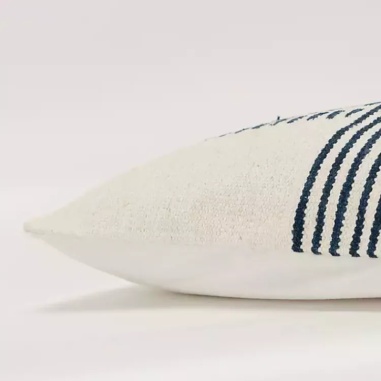 Pillows>Kirklands Home Blue Offset Colorblock Stripe Throw Pillow