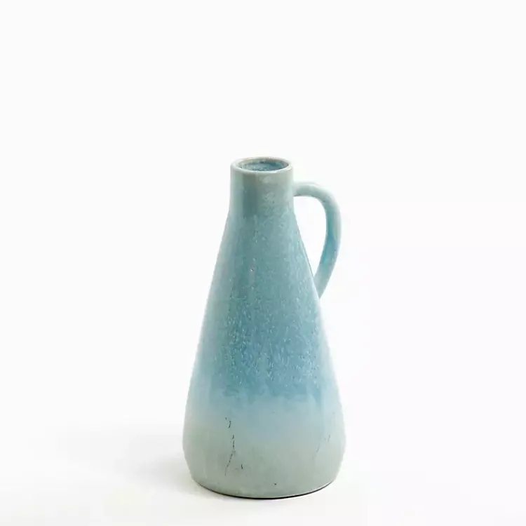 Vases>Kirklands Home Blue Ombre Ceramic Jug Vase, 10 in.