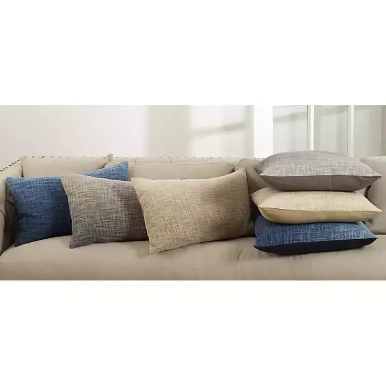 Pillows>Kirklands Home Ombre Down Filled Lumbar Throw Pillow Blue