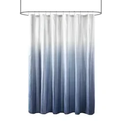 Kirklands Home Blue Ombre Seersucker Shower Curtain Sale