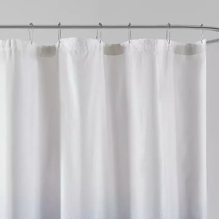 Kirklands Home Blue Ombre Seersucker Shower Curtain Sale