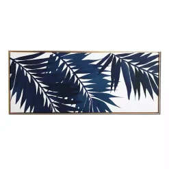 Kirklands Home Blue Palms Framed Canvas Art Print Sale