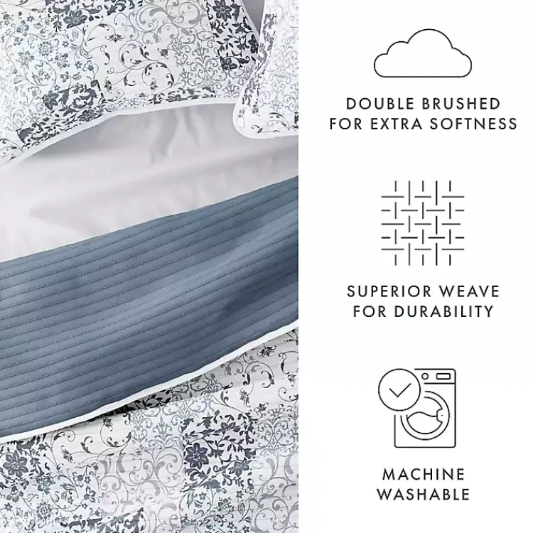 Kirklands Home Blue Patchwork Reversible 2-pc. Twin Quilt Set Discount