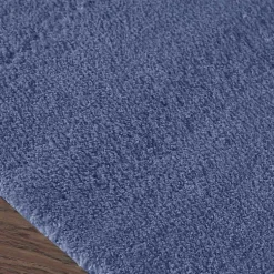 Kirklands Home Plush Microfiber Bath Mat, 20x30 Blue Online