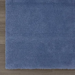 Kirklands Home Blue Plush Microfiber Bath Mat, 20x24 Discount