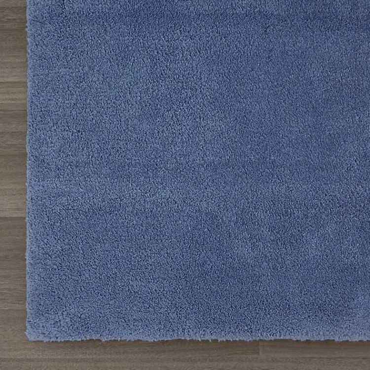 Kirklands Home Blue Plush Microfiber Bath Mat, 20x24 Discount