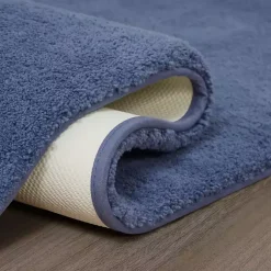 Kirklands Home Blue Plush Microfiber Bath Mat, 20x24 Discount