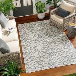 Kirklands Home Blue Ravello Outdoor Rug, 6x9 Online