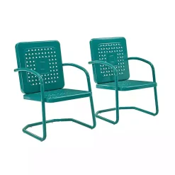 Kirklands Home Retro Basket Weave Chairs, Set of 2 Blue Best