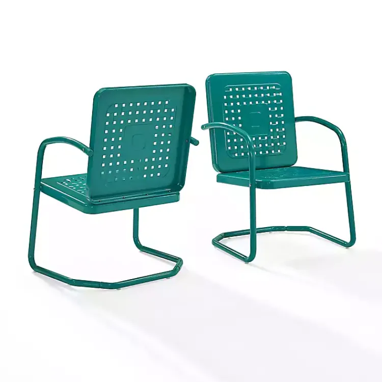 Kirklands Home Retro Basket Weave Chairs, Set of 2 Blue Best