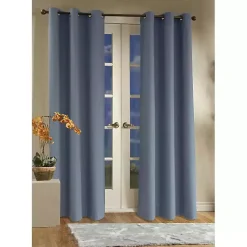 Kirklands Home Room Darkening Curtain Panel Set, 72 in. Blue