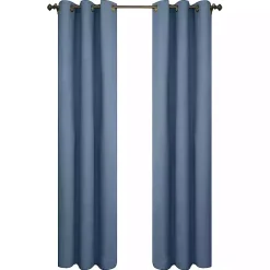 Kirklands Home Room Darkening Curtain Panel Set, 95 in. Blue Clearance