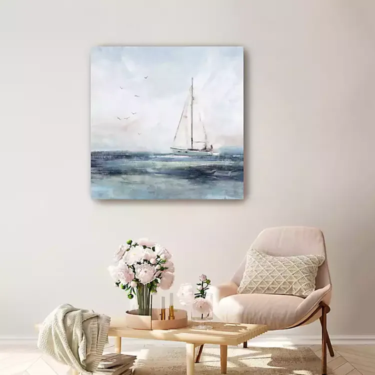 Kirklands Home Sailing I Canvas Art Print Blue Online
