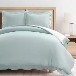 Kirklands Home Blue Scallop Edge 3-pc. King Duvet Cover Set Discount