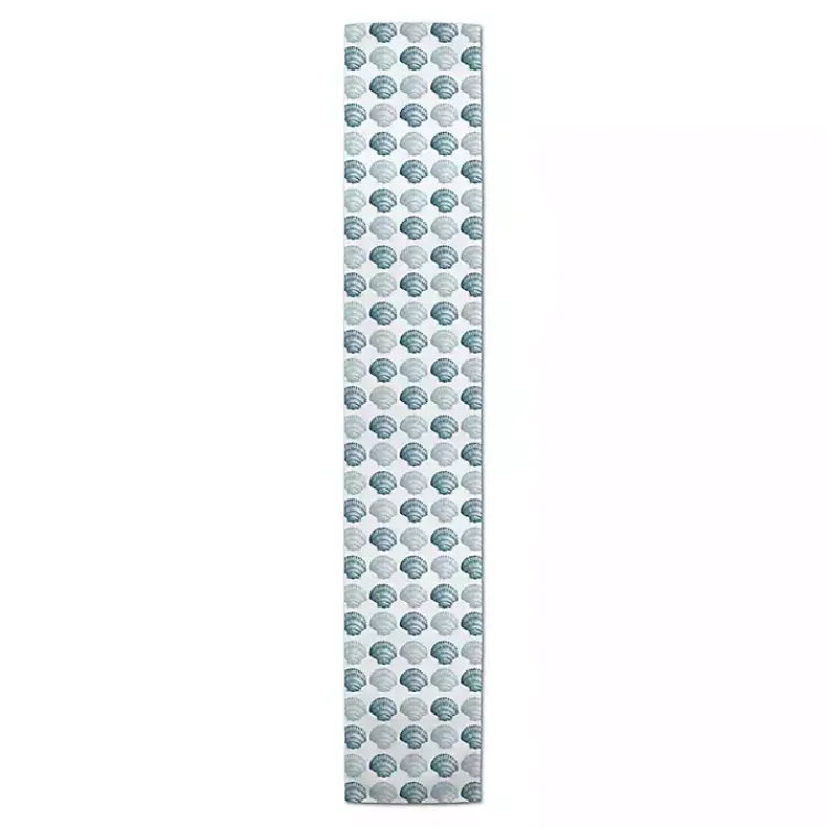 Kirklands Home Blue Scallop Seashells Table Runner, 72 in. Discount