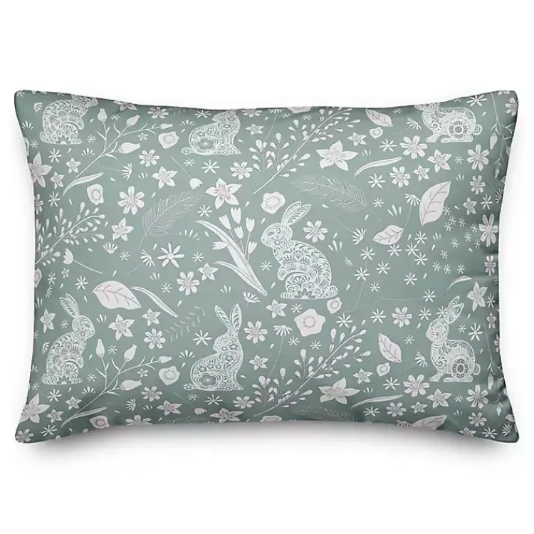 Kirklands Home Scandinavian Bunny Indoor/Outdoor Pillow Blue Online