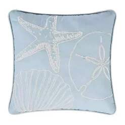 Pillows>Kirklands Home Seashell Collage Pillow Blue