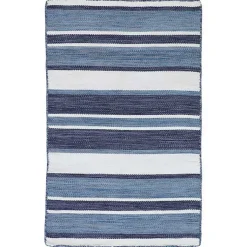 Kirklands Home Blue Shades Striped Indoor/Outdoor Scatter Rug Online