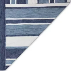 Kirklands Home Blue Shades Striped Indoor/Outdoor Scatter Rug Online