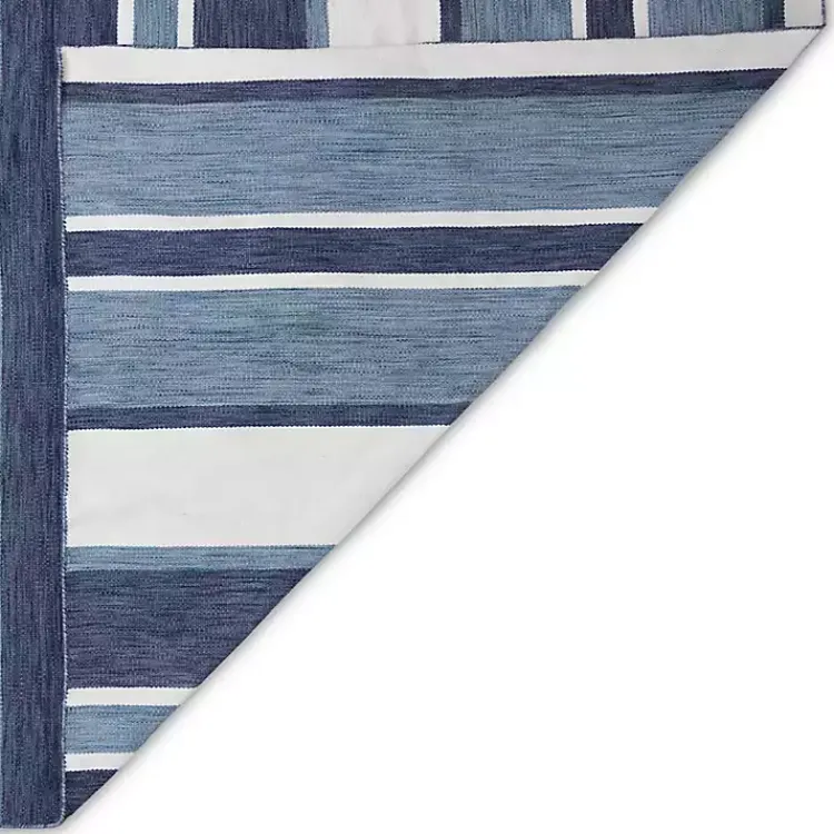 Kirklands Home Blue Shades Striped Indoor/Outdoor Scatter Rug Online