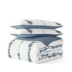 Kirklands Home Blue Shibori Reversible 3-pc. Queen Quilt Set Best