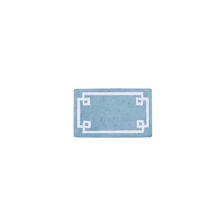 Kirklands Home Blue Simple Trim Cotton Tufted Bath Mat, 30 in. Sale
