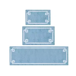 Kirklands Home Blue Simple Trim Cotton Tufted Bath Mat, 30 in. Sale