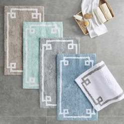 Kirklands Home Blue Simple Trim Cotton Tufted Bath Mat, 30 in. Sale