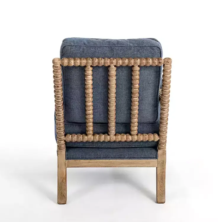 Kirklands Home Spencer Spindle Armchair Blue Clearance