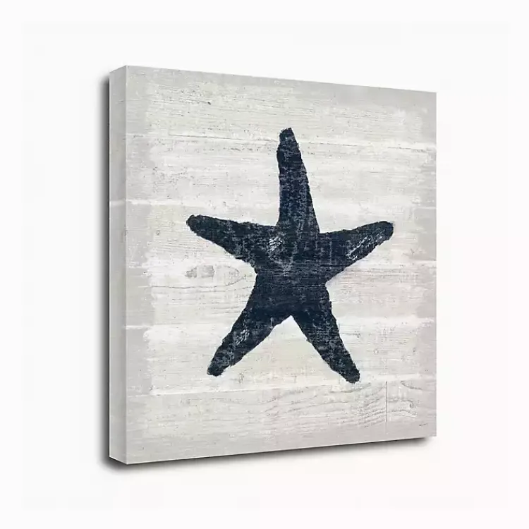 Kirklands Home Blue Starfish Driftwood Canvas Art Print White Online