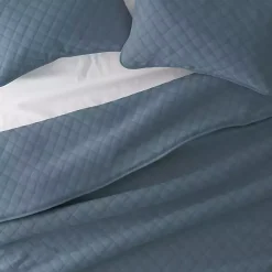 Kirklands Home Stitched Diamond 3-pc. King Quilt Set Blue Online