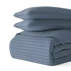 Kirklands Home Stitched Stripes 2-pc. Twin Quilt Set Blue Best