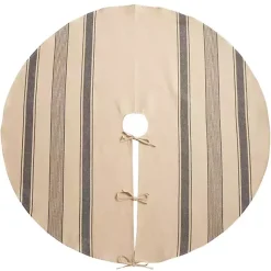 Christmas Tree Skirts & Collars>Kirklands Home Blue Striped Banded Christmas Tree Skirt