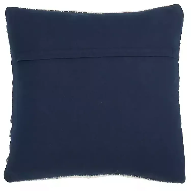Pillows>Kirklands Home Blue Striped Textured Denim Pillow
