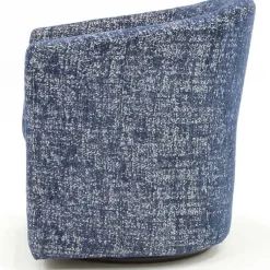 Kirklands Home Swivel Barrel Accent Chair Blue New