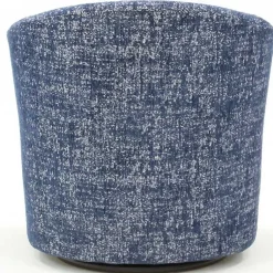 Kirklands Home Swivel Barrel Accent Chair Blue New