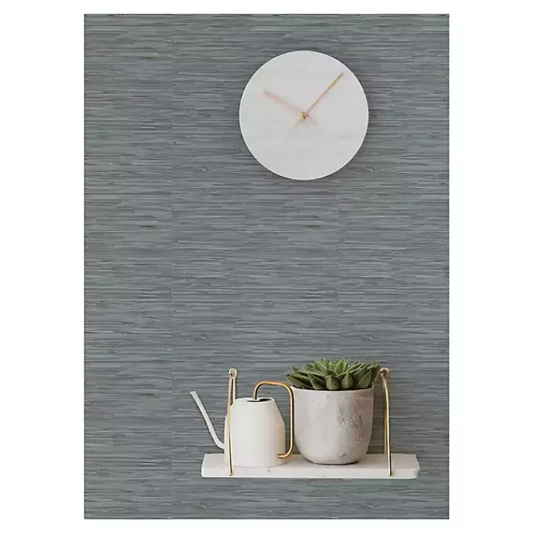 Kirklands Home Textured Grassweave Peel & Stick Wallpaper Blue Discount