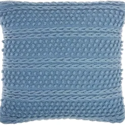 Pillows>Kirklands Home Textured Stripes Pillow Blue