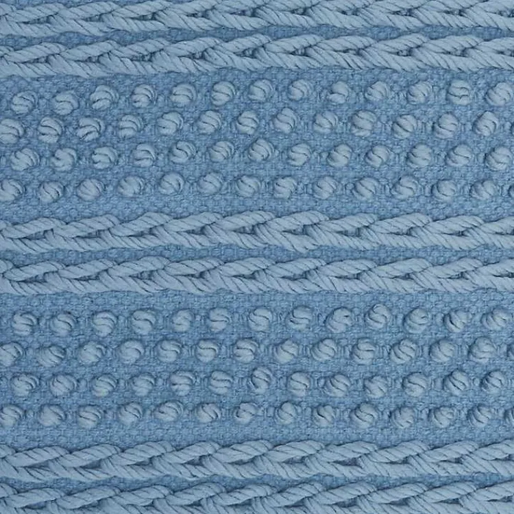 Pillows>Kirklands Home Textured Stripes Pillow Blue
