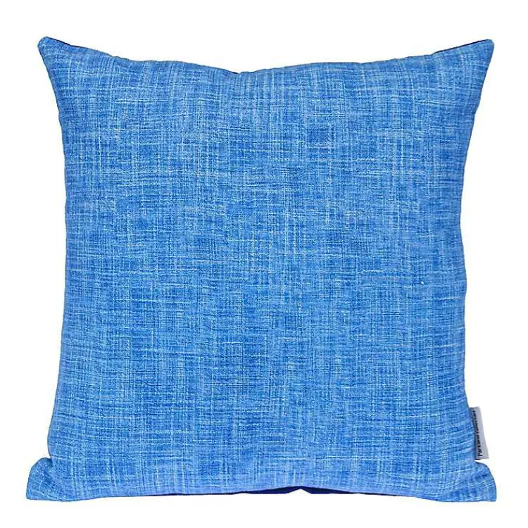 Pillows>Kirklands Home Textured Velvet Pillow Blue