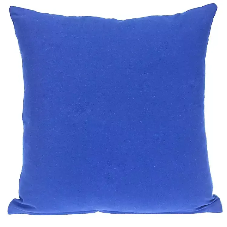 Pillows>Kirklands Home Textured Velvet Pillow Blue