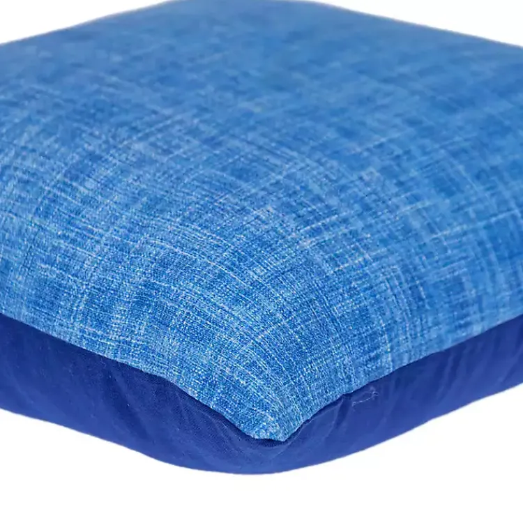 Pillows>Kirklands Home Textured Velvet Pillow Blue