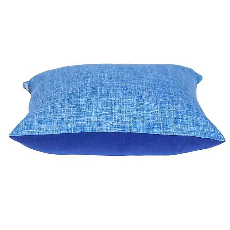 Pillows>Kirklands Home Textured Velvet Pillow Blue