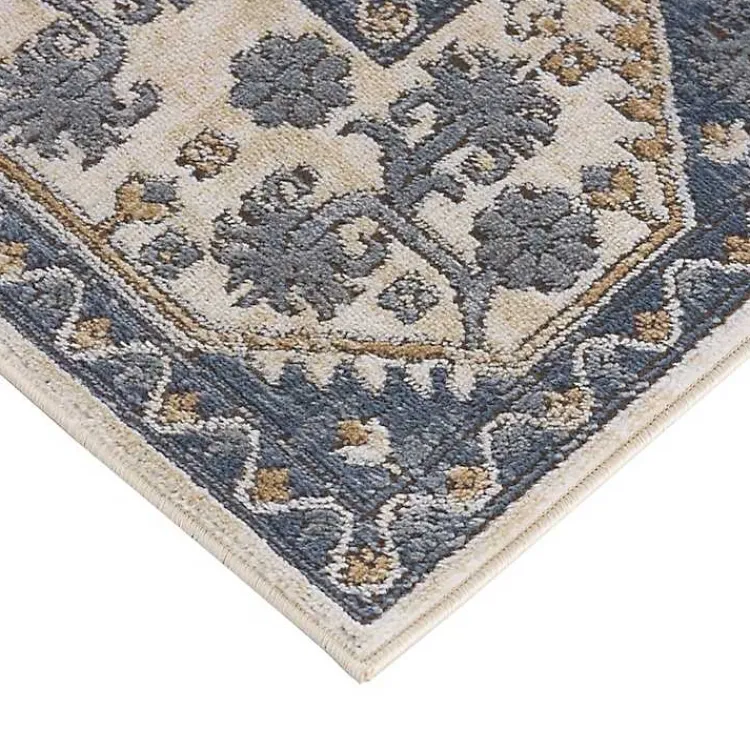 Kirklands Home Blue Tile Border Area Rug, 8x10 Best