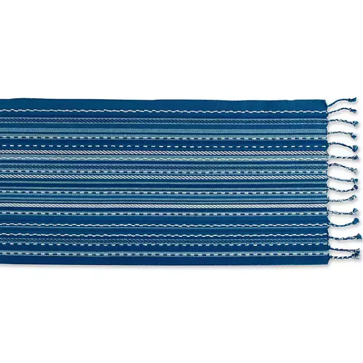 Kirklands Home Blue Tonal Stripe Table Runner Online
