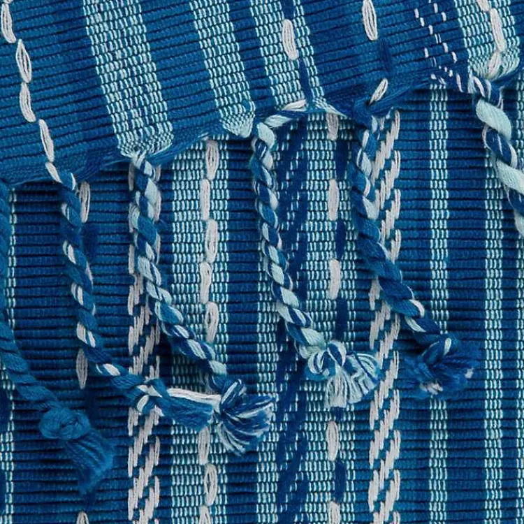 Kirklands Home Blue Tonal Stripe Table Runner Online