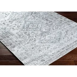 Kirklands Home Traditional Washable Area Rug, 5x7 Blue Outlet