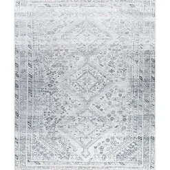 Kirklands Home Traditional Washable Area Rug, 7x10 Blue