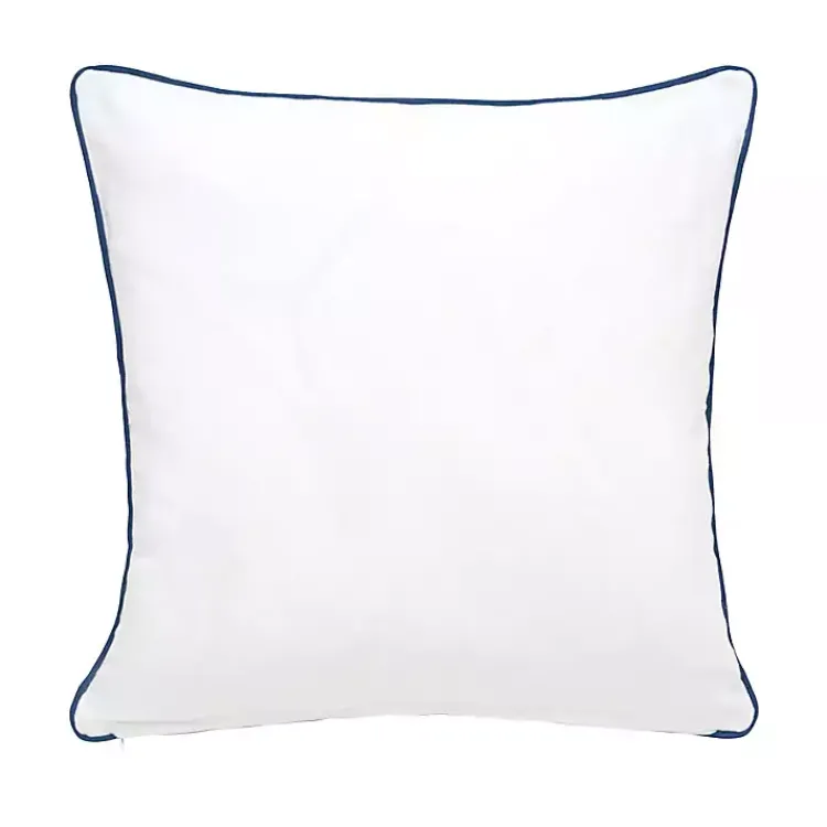 Pillows>Kirklands Home Blue Turtle Embellished Pillow
